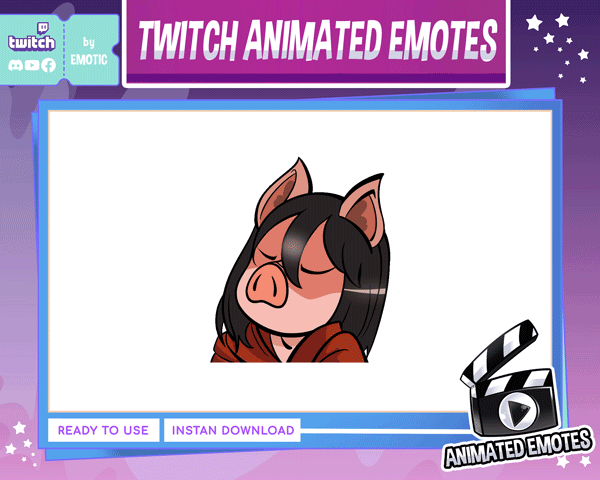 Animated emote | twitch emote | the pig creature | rage emote | horror emote EMOTICSTD